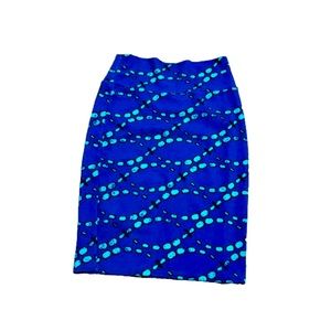LuLaRoe Royal Blue Pencil Skirt